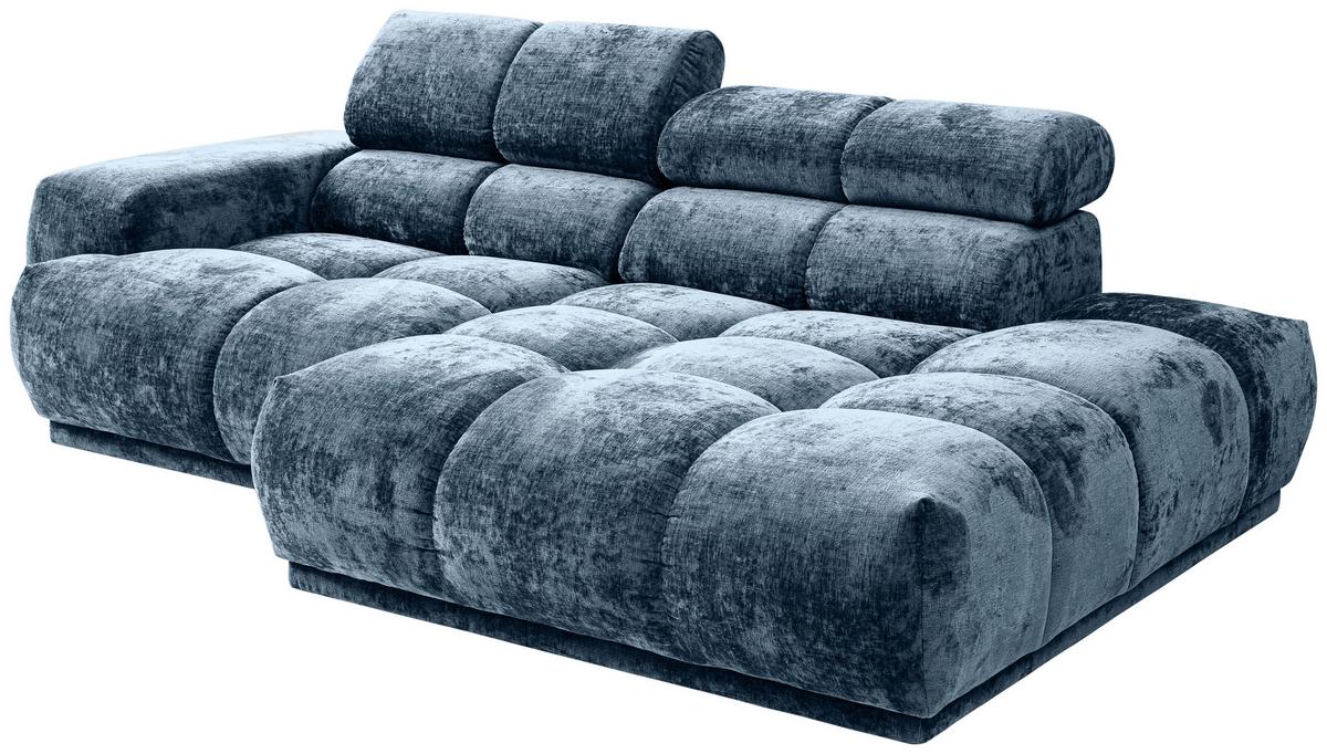 Ecksofa Chani Blau, Schenkel: 239x150 cm - Blau, MODERN, Textil (239/150cm) - MID.YOU