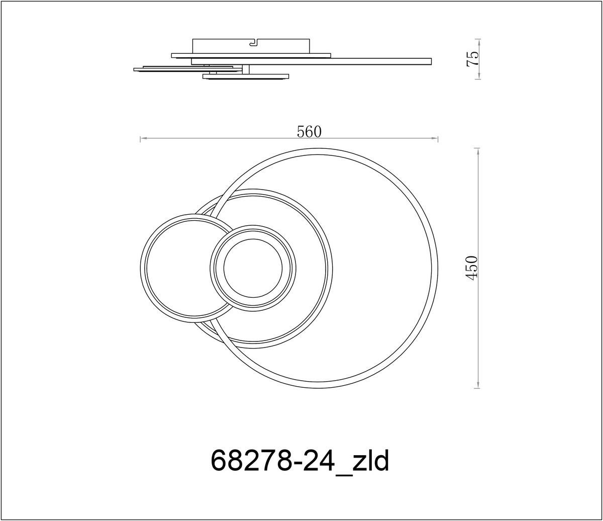LED-DECKENLEUCHTE Nachtlichtfunktion - Silberfarben/Opal, Design, Kunststoff/Metall (56/45/7,5cm) - Globo