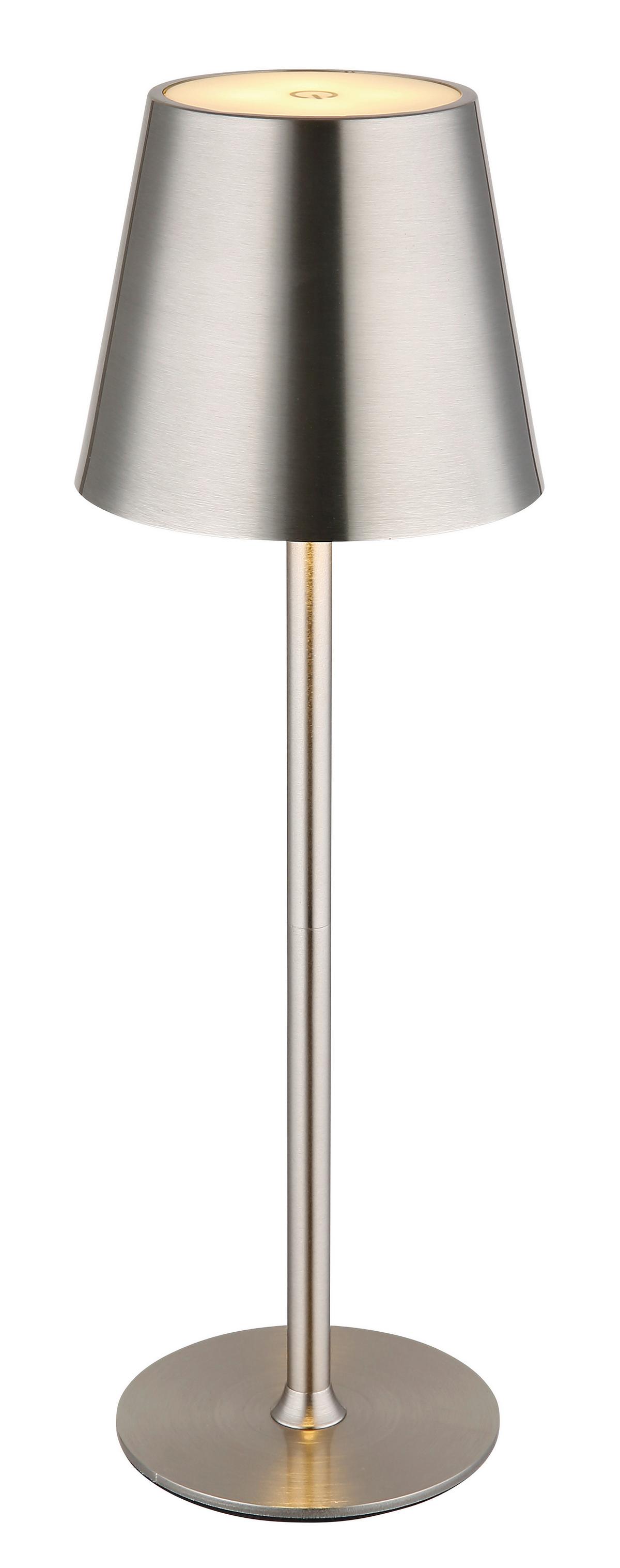 Akku-Tischleuchte 58438n Vannie - Schwarz/Weiß, Design, Kunststoff/Metall (11,2/47cm) - Globo