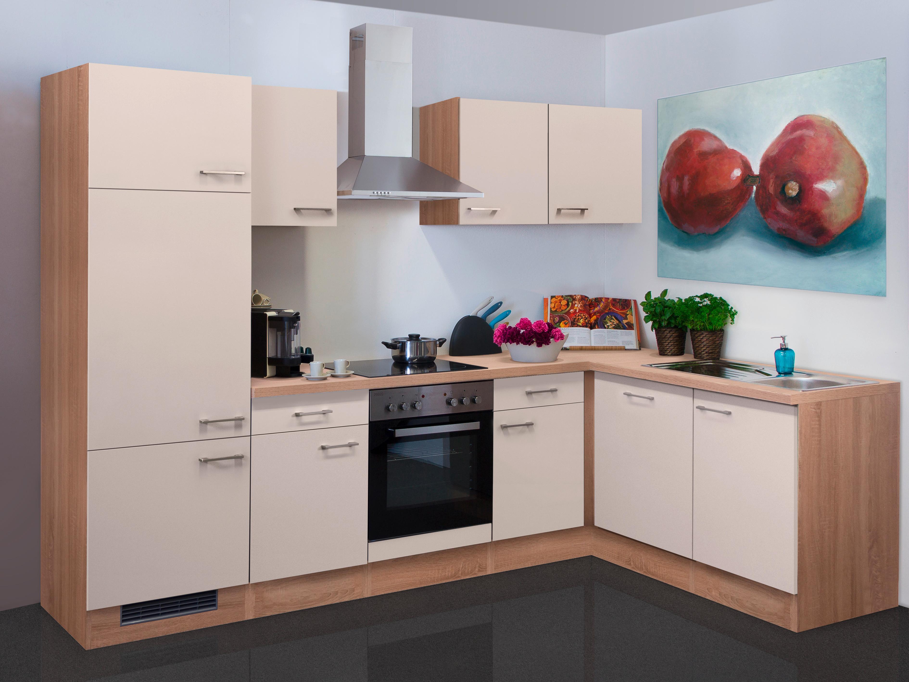 Küchen-Unterschrank Akazie 60 cm weiß Küchenschränke ohne Arbeitsplatte 