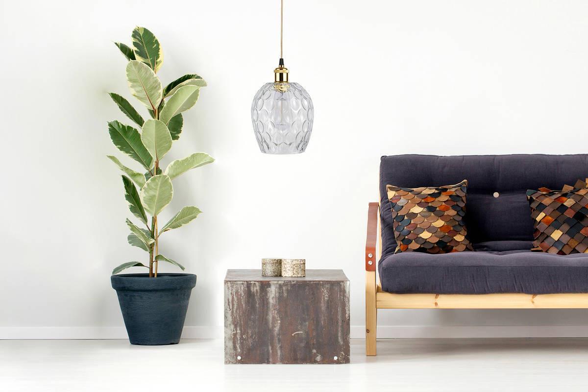 Hängeleuchte Corona H: 27 cm 1-Flammig - Klar, Trend, Glas (18/27/18cm) - Kayoom