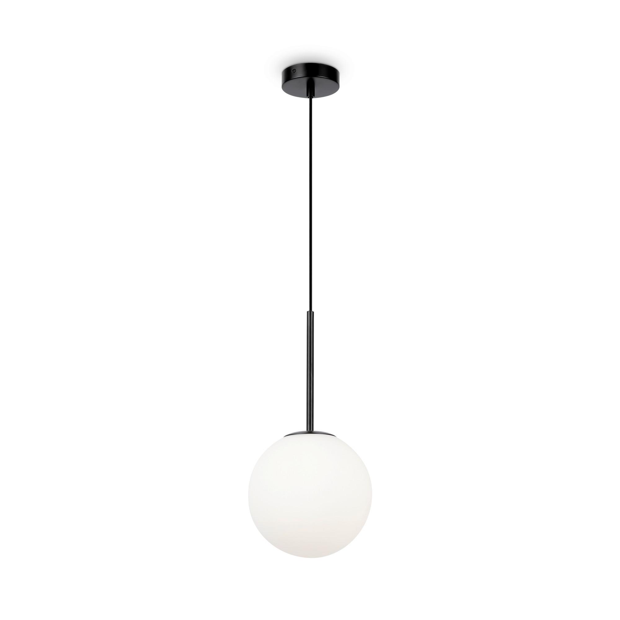 Pendelleuchte Basic Form - Schwarz/Weiß, Trend, Glas/Metall (20/180cm) - MAYTONI