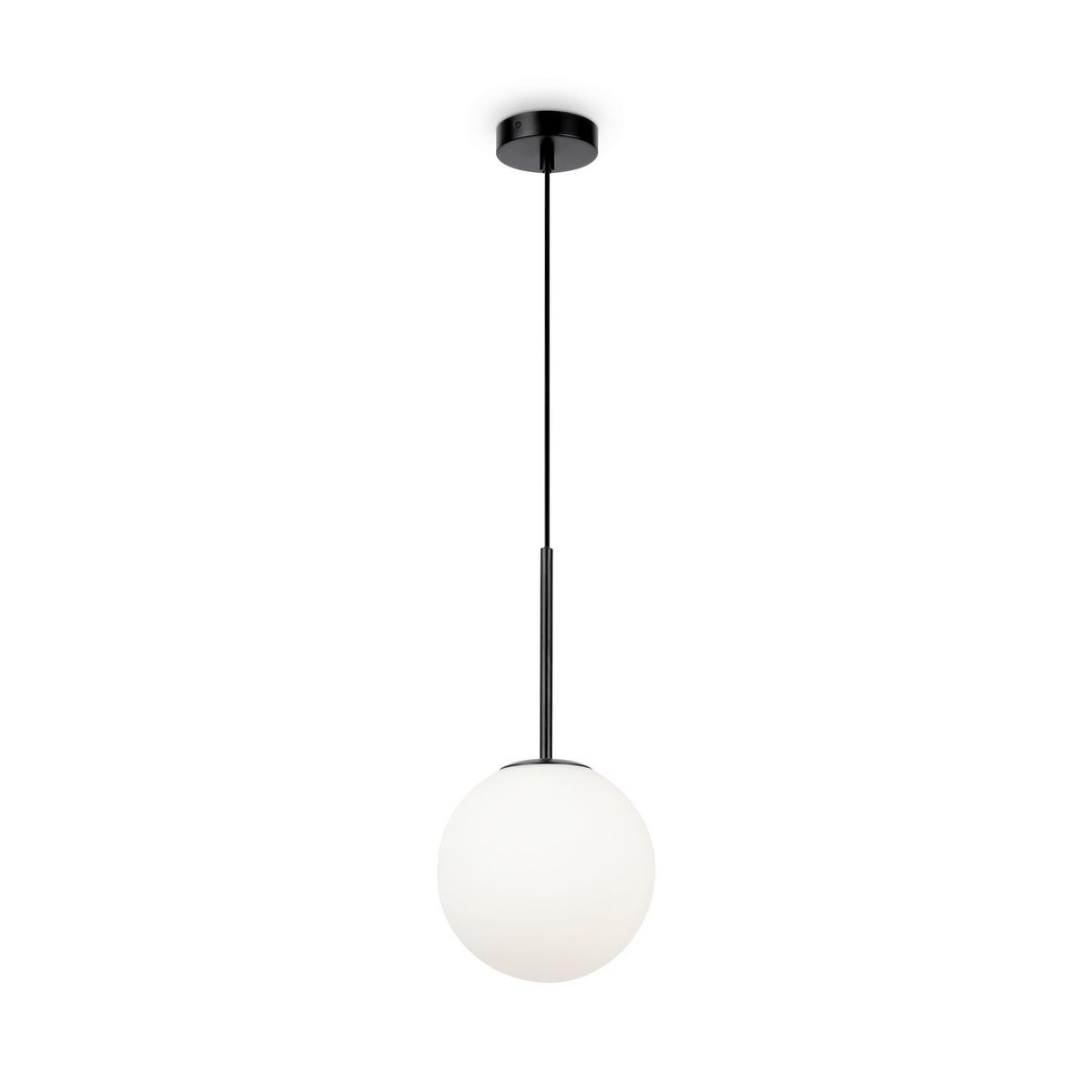 Pendelleuchte Basic Form - Schwarz/Weiß, Trend, Glas/Metall (20/180cm) - MAYTONI