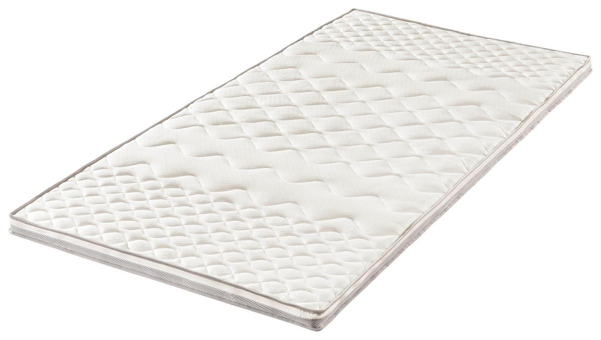 Topper Visco-Soft 160x200 cm Viscoschaumkern 7 Zonen - Weiß, Basics, Textil (160/200cm) - FAN