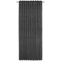 Vorhang mit Schlaufen und Band Bianca 140x245 cm Anthrazit - Anthrazit, ROMANTIK / LANDHAUS, Textil (140/245cm) - James Wood