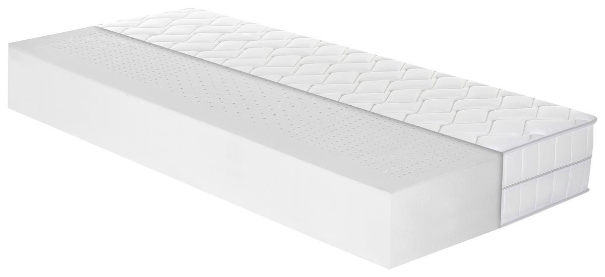 Kaltschaummatratze Air Deluxe 90x200 Cm H2/h3 H: 23 Cm - Weiß, Basics, Textil (90/200cm) - MID.YOU