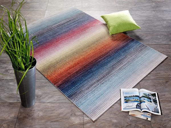 Webteppich Rainbow Stripe - Multicolor, Basics, Textil (170/240cm) - Novel