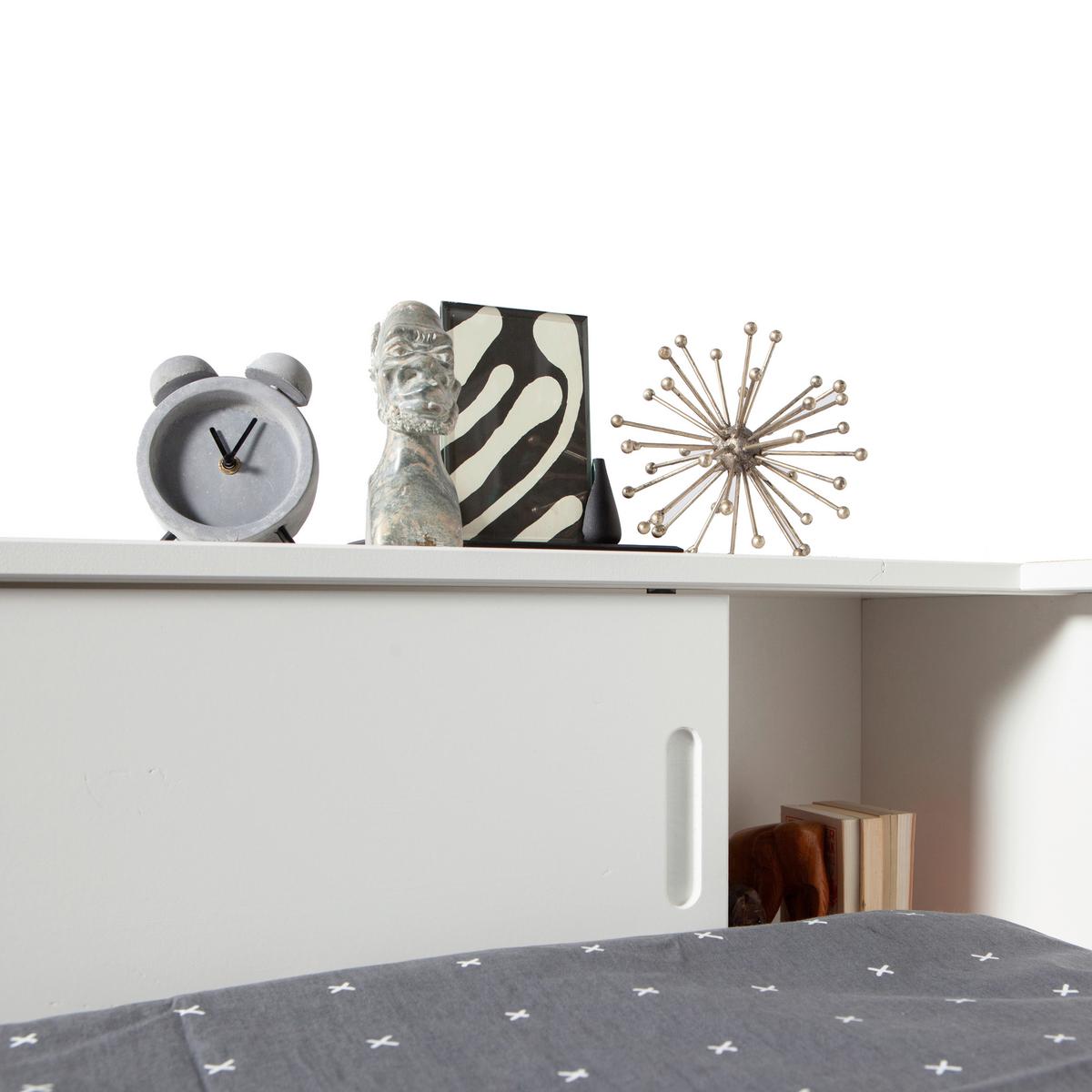 Bett Connect für Lattenrost Geeignet, Weiß 90x200 cm - Weiß, Design, Holz (90/200cm) - Livetastic