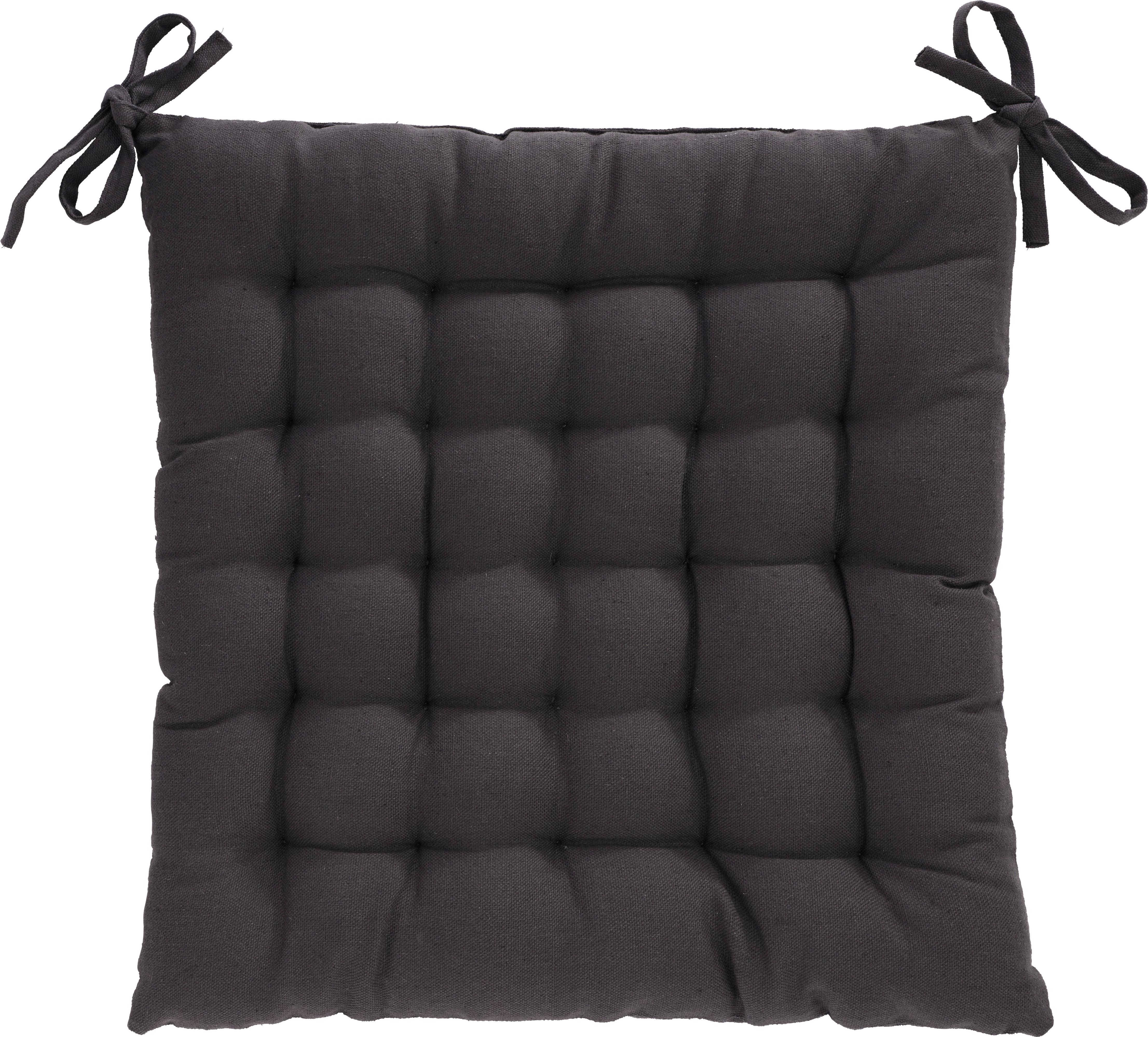 Sedací Polštář Anke, 40x40cm - antracitová, textil (40/40cm) - Modern Living