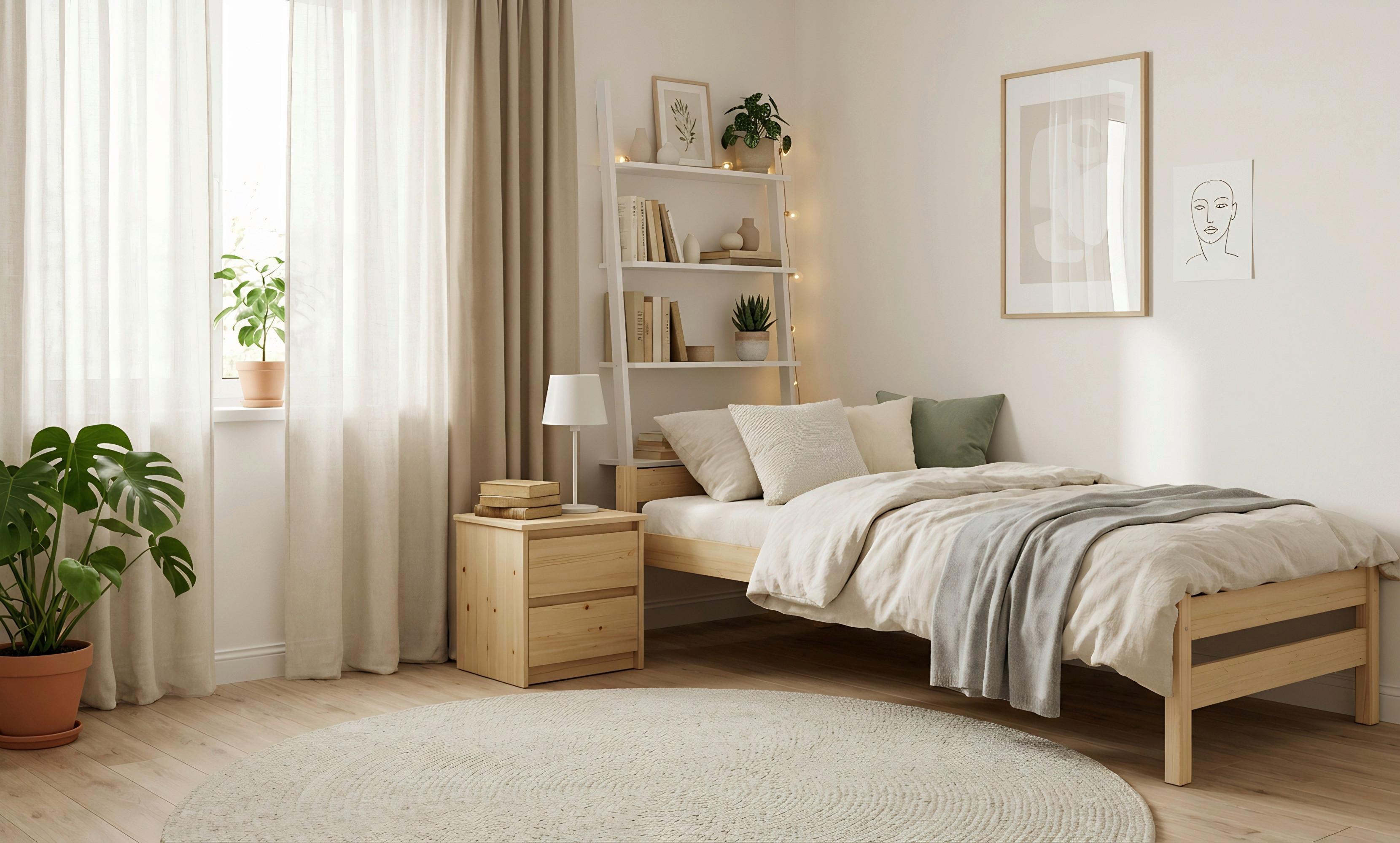 Kinder-/Juniorbett Aleks Kiefer Echtholz B: 80cm - Kieferfarben, MODERN, Holz (80/200cm) - MID.YOU