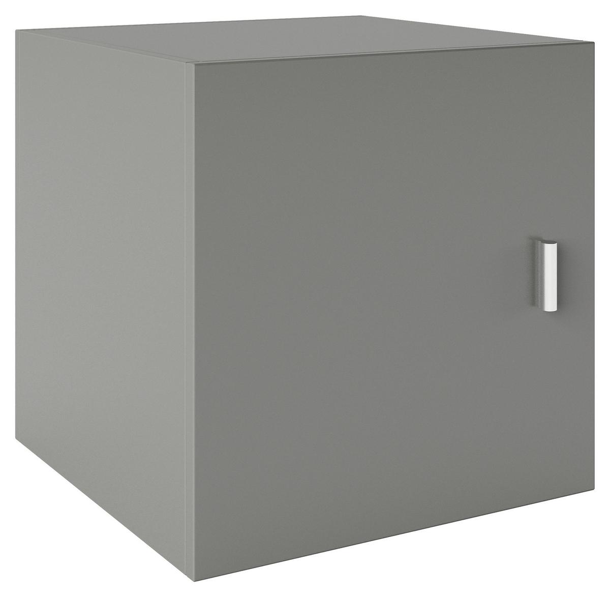 Container Fortuna - Grau, Basics, Holzwerkstoff (34/34/33,4cm) - MID.YOU