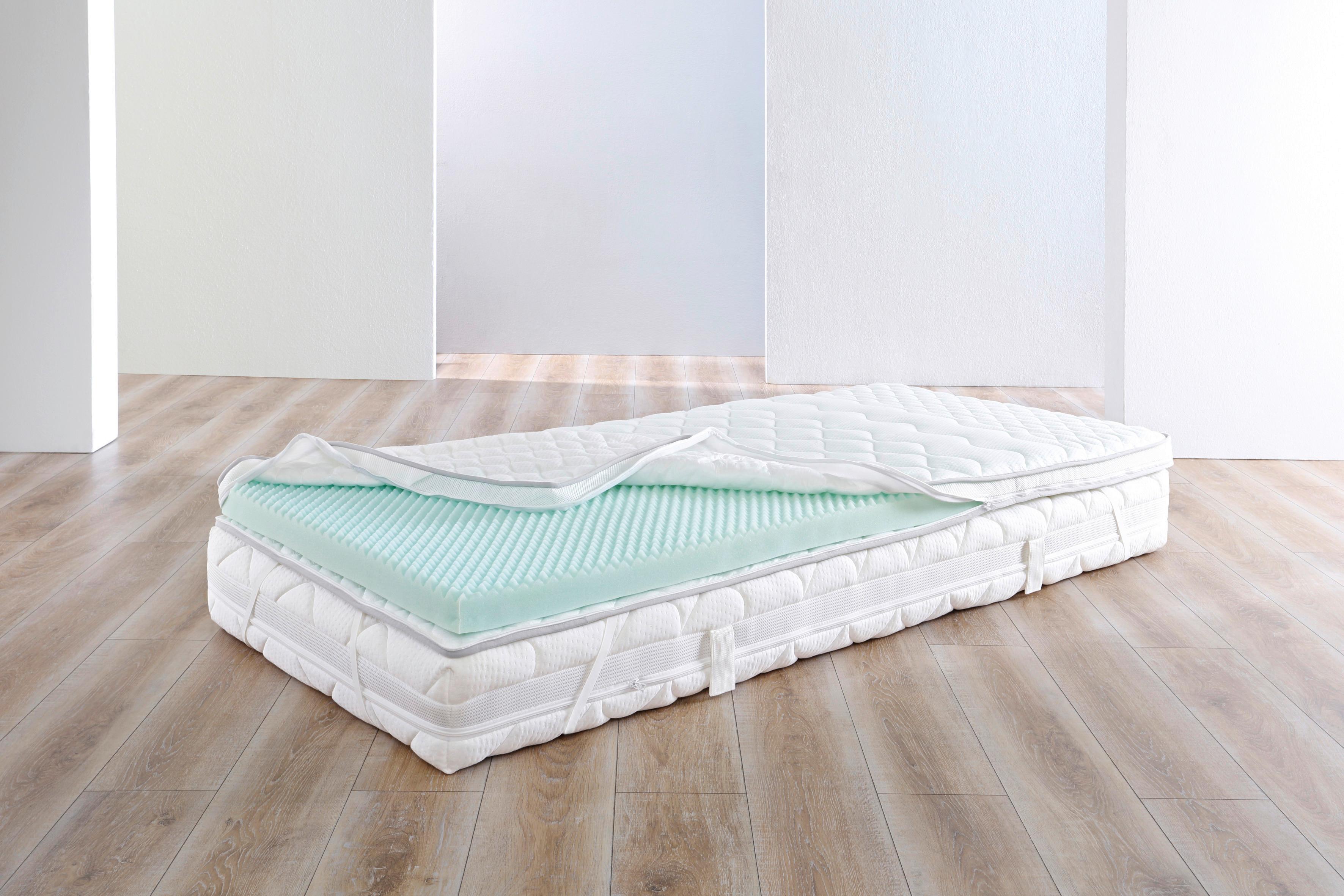 Topper Big Komfort 90x200 cm H2 Polyurethanschaumkern - Weiß, Basics, Textil (90/200cm) - FAN