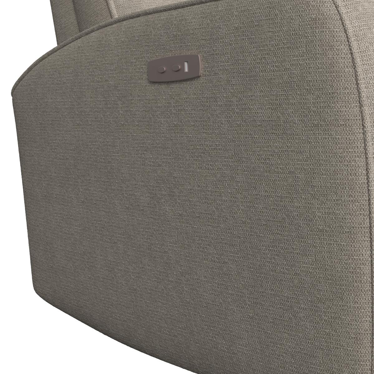 Tv-fotel Leon - világosbarna, Basics, műanyag/textil (80/102/96cm) - Best Price