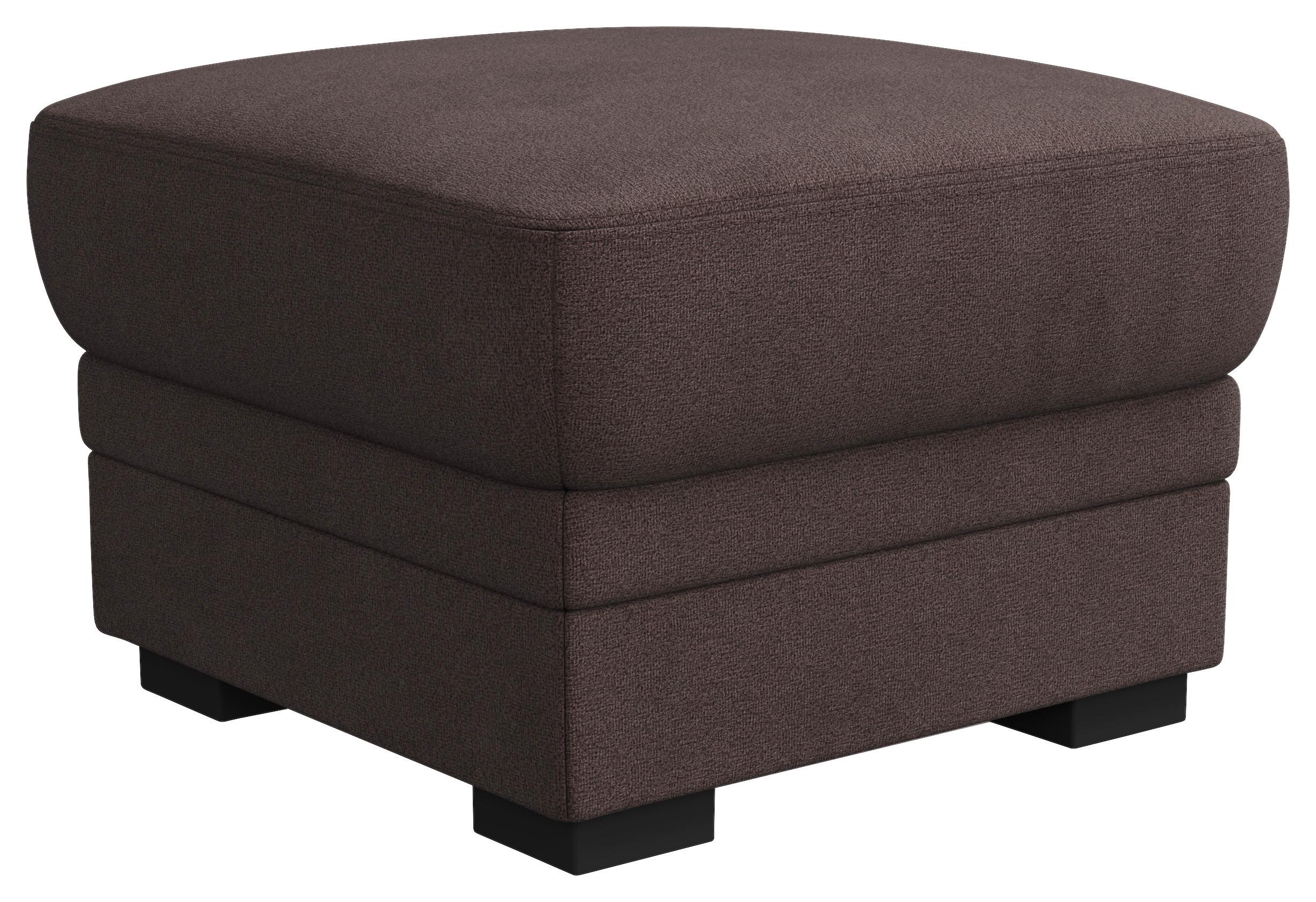 Hocker Marcus Braun B: 68 cm - Schwarz/Braun, Basics, Textil (68/45/68cm) - MID.YOU