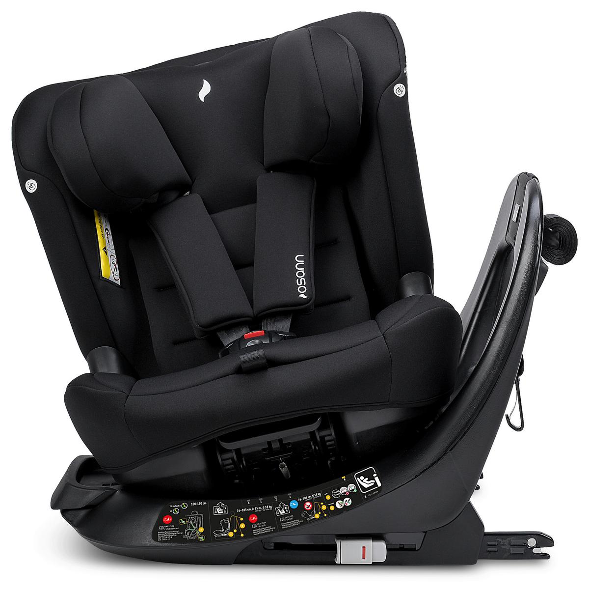 Reboarder-kindersitz Taos 360 Midi - Schwarz, Basics, Kunststoff (44/59,5/55cm) - Osann