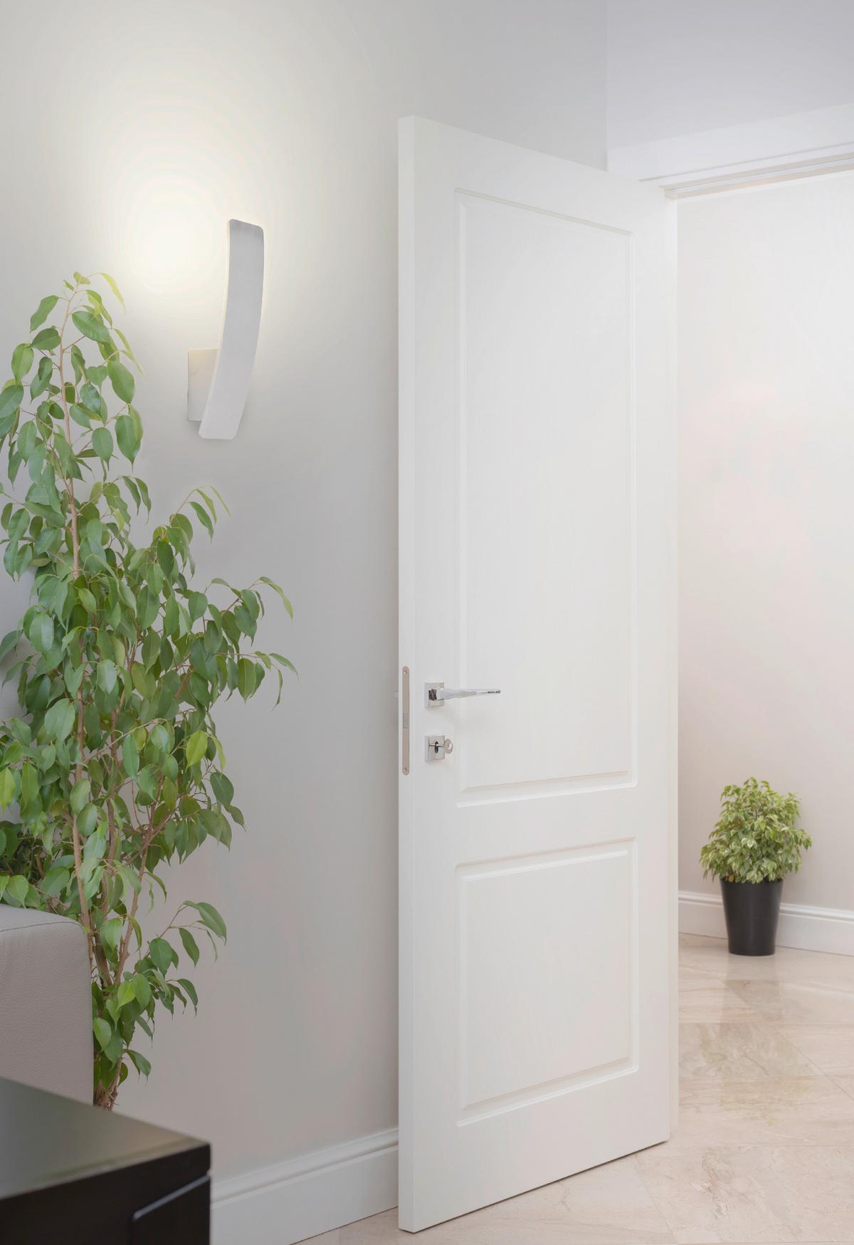 LED-Wandleuchte Stan 1-Flammig, Warmweiß - Silberfarben, Design, Metall (29,50cm) - Näve