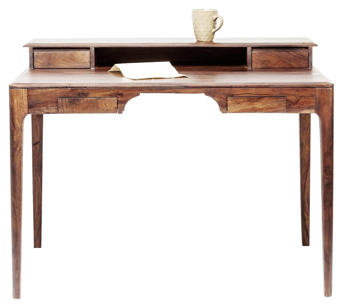 Schreibtisch Brooklyn Walnut - Walnussfarben, LIFESTYLE, Holz (110/70/85cm) - Kare-Design