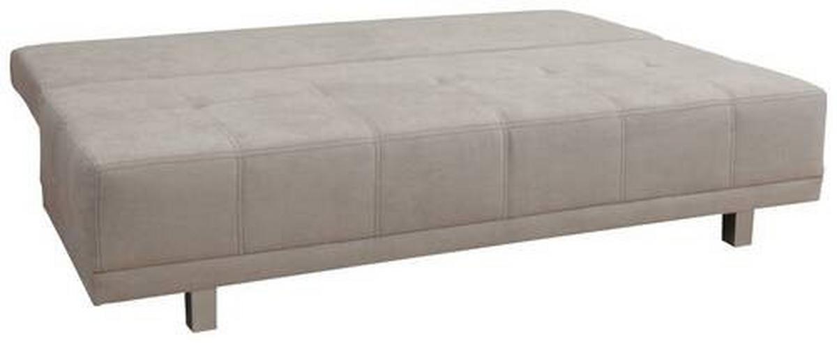 Schlafsofa Laser - Chromfarben/Beige, Design, Textil (194/77/89cm) - MID.YOU