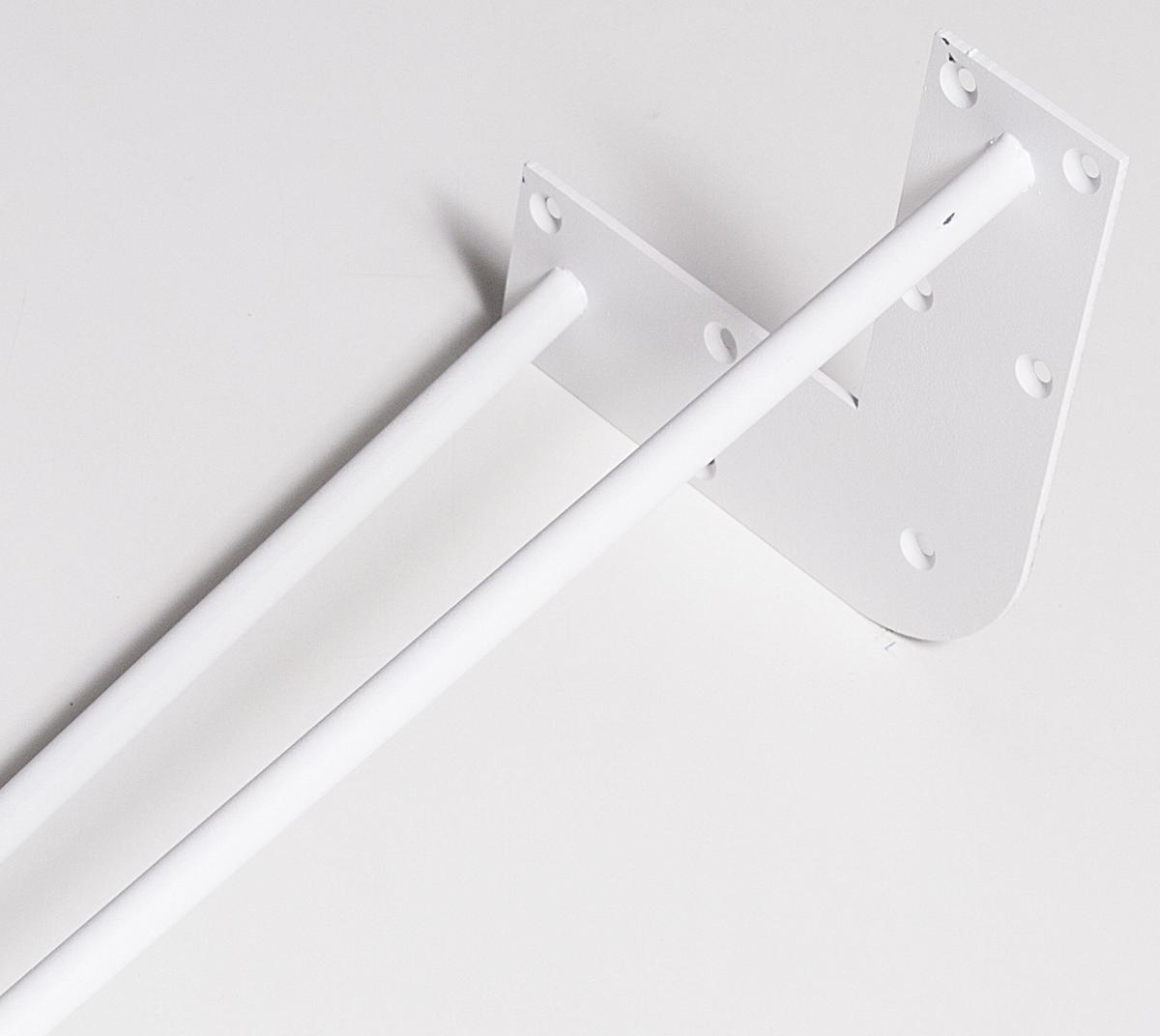 Tischgestell Stahl Weiß Bxh: 70x71 Cm, Hairpin - Weiß, Basics, Metall (70/71cm)