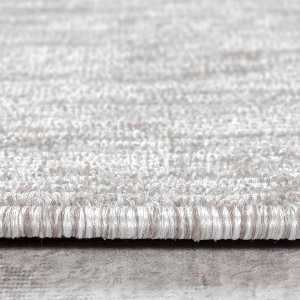 Flachwebteppich Nizza - Creme, Design, Textil (120/120cm) - Novel