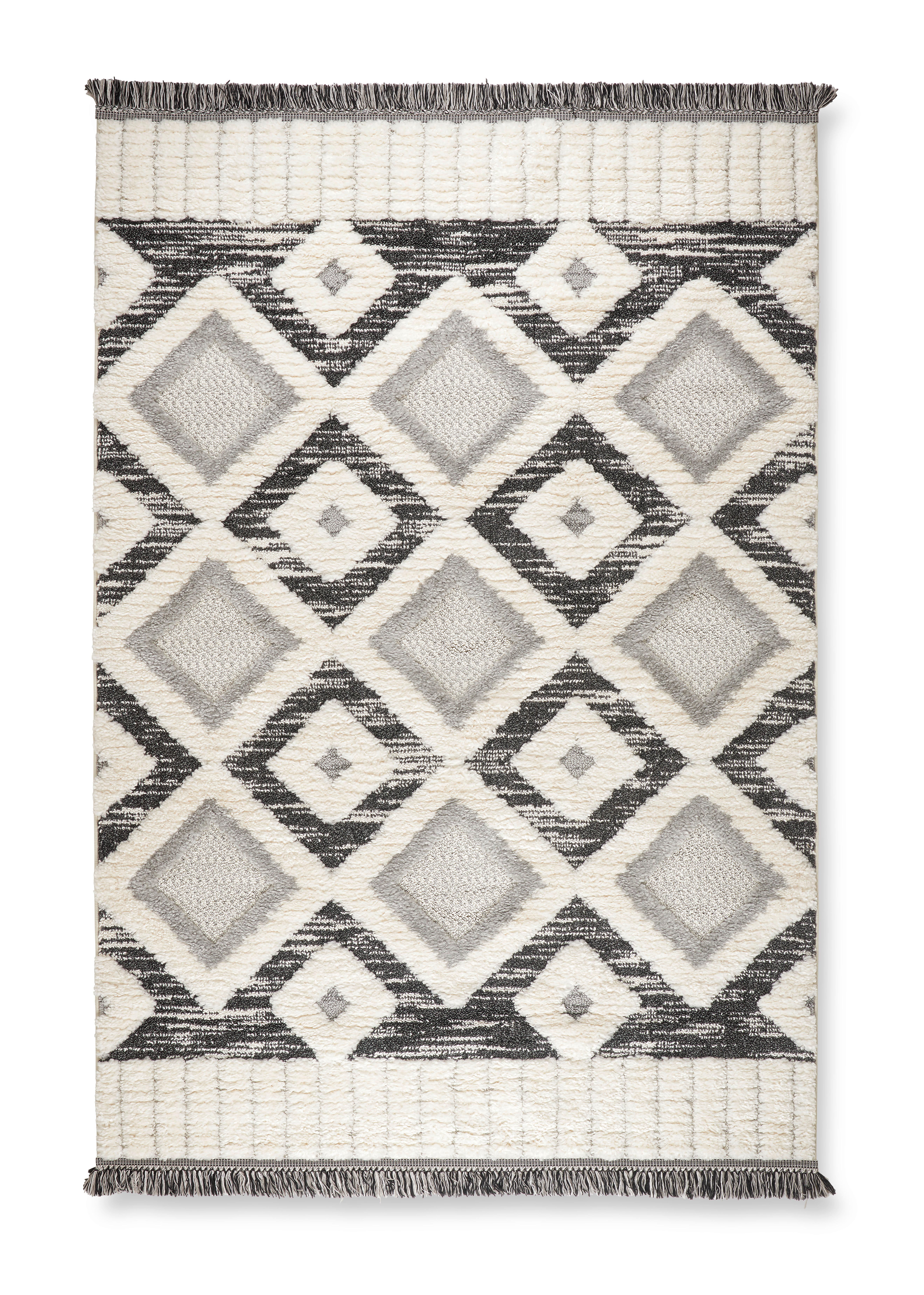 TKANÝ KOBEREC SELMA 4 - šedá/krémová, Moderní, textil (200/290cm) - Mömax