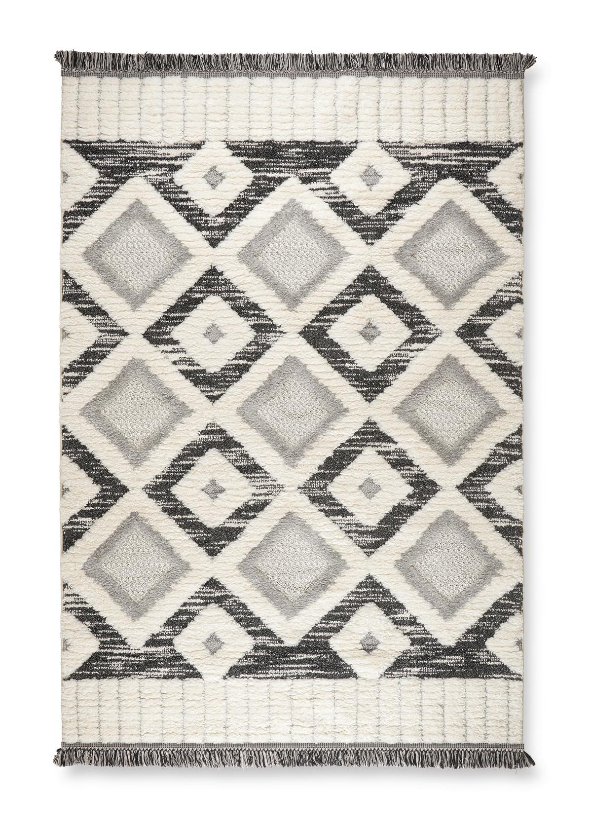 TKANÝ KOBEREC SELMA 4 - sivá/krémová, Modern, textil (200/290cm) - Mömax