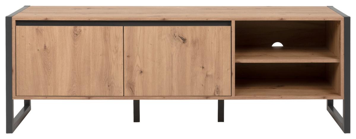 TV-Element Denver 160 cm Anthrazit/Eiche Dekor - Eichefarben/Anthrazit, MODERN, Holzwerkstoff (160/55/40cm) - MID.YOU
