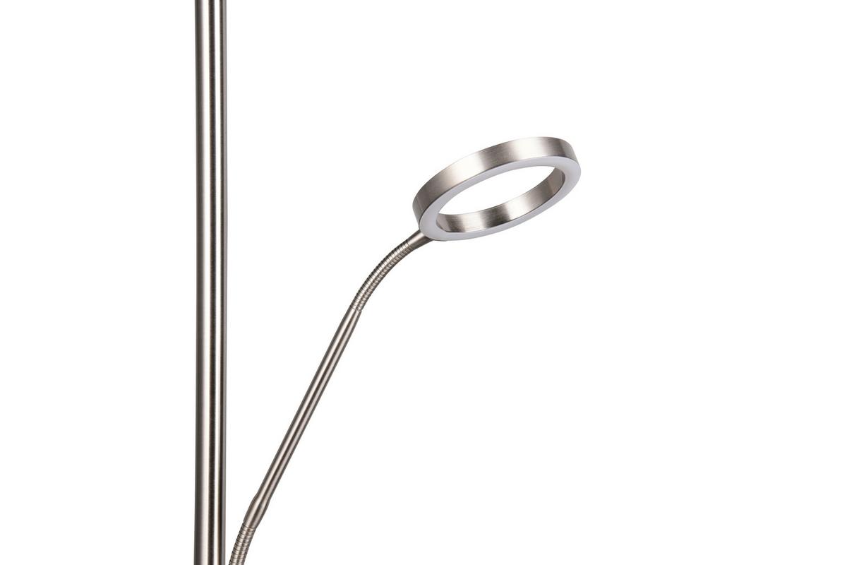 LED-Stehleuchte 449510207 Willis - Nickelfarben, Design, Metall (40/180cm) - Trio Leuchten