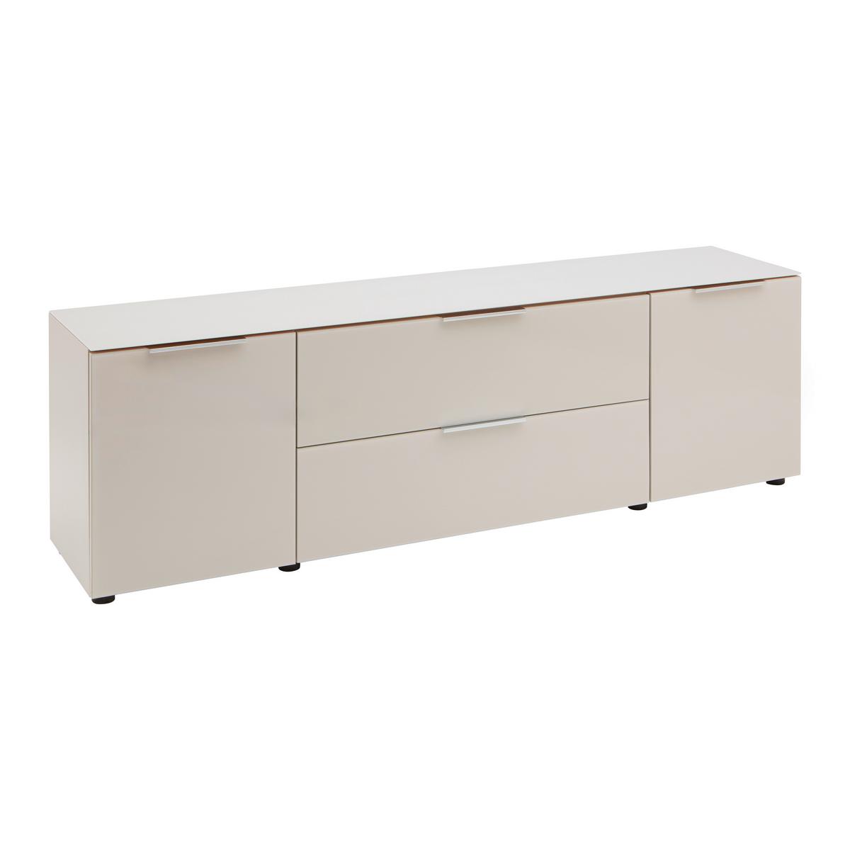 Lowboard Siena Kaschmir - černá/kašmírová, Moderní, kov/kompozitní dřevo (180/55/40cm) - Mömax