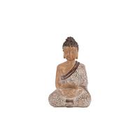 Buddha Simba - Braun/Weiß, LIFESTYLE, Kunststoff (14,5/12/22,5cm) - Luca Bessoni