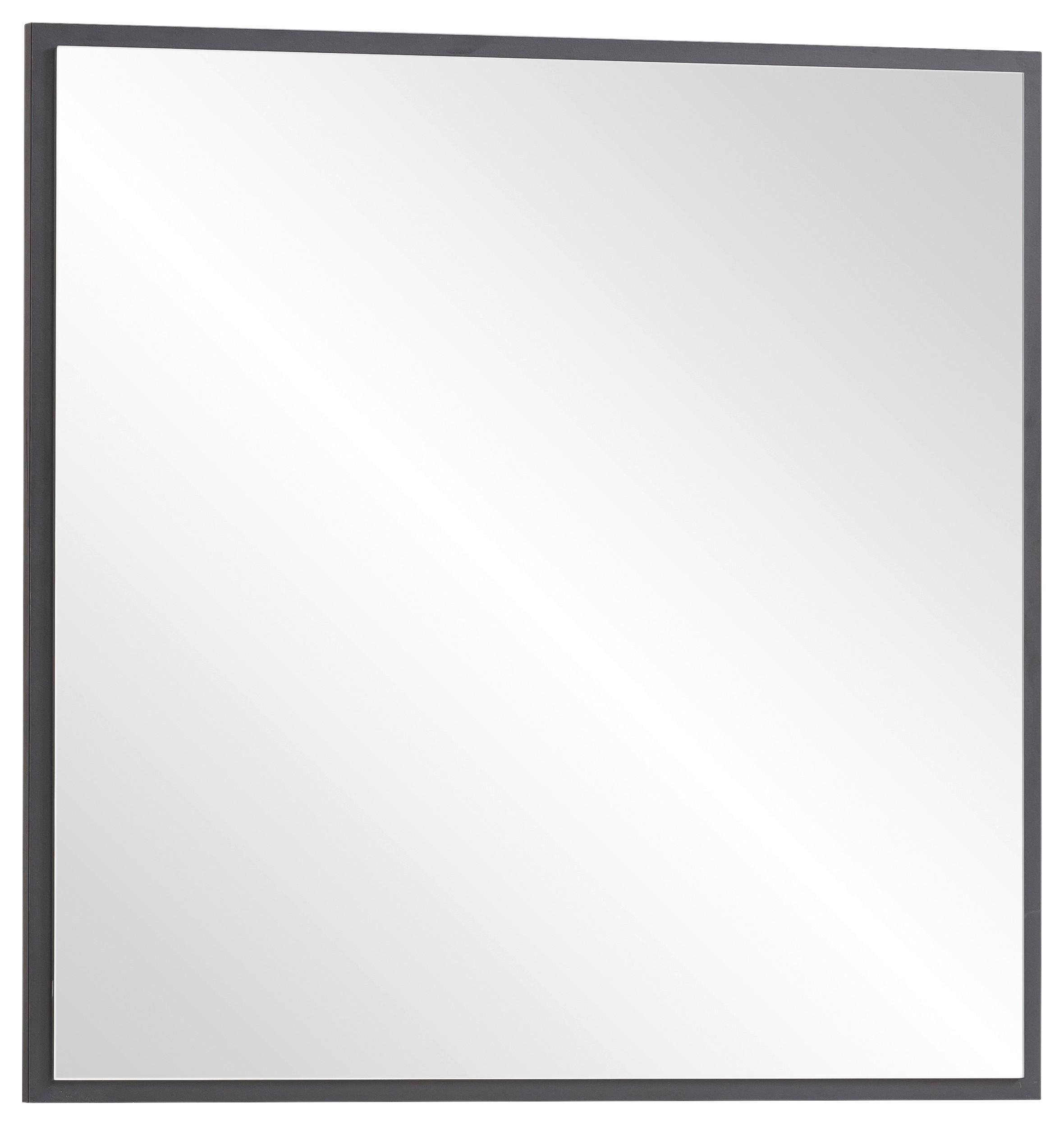 Wandspiegel Alexa Se 670 Schwarzmatt - Schwarz, Design, Glas/Holzwerkstoff (67/67/3cm) - MID.YOU