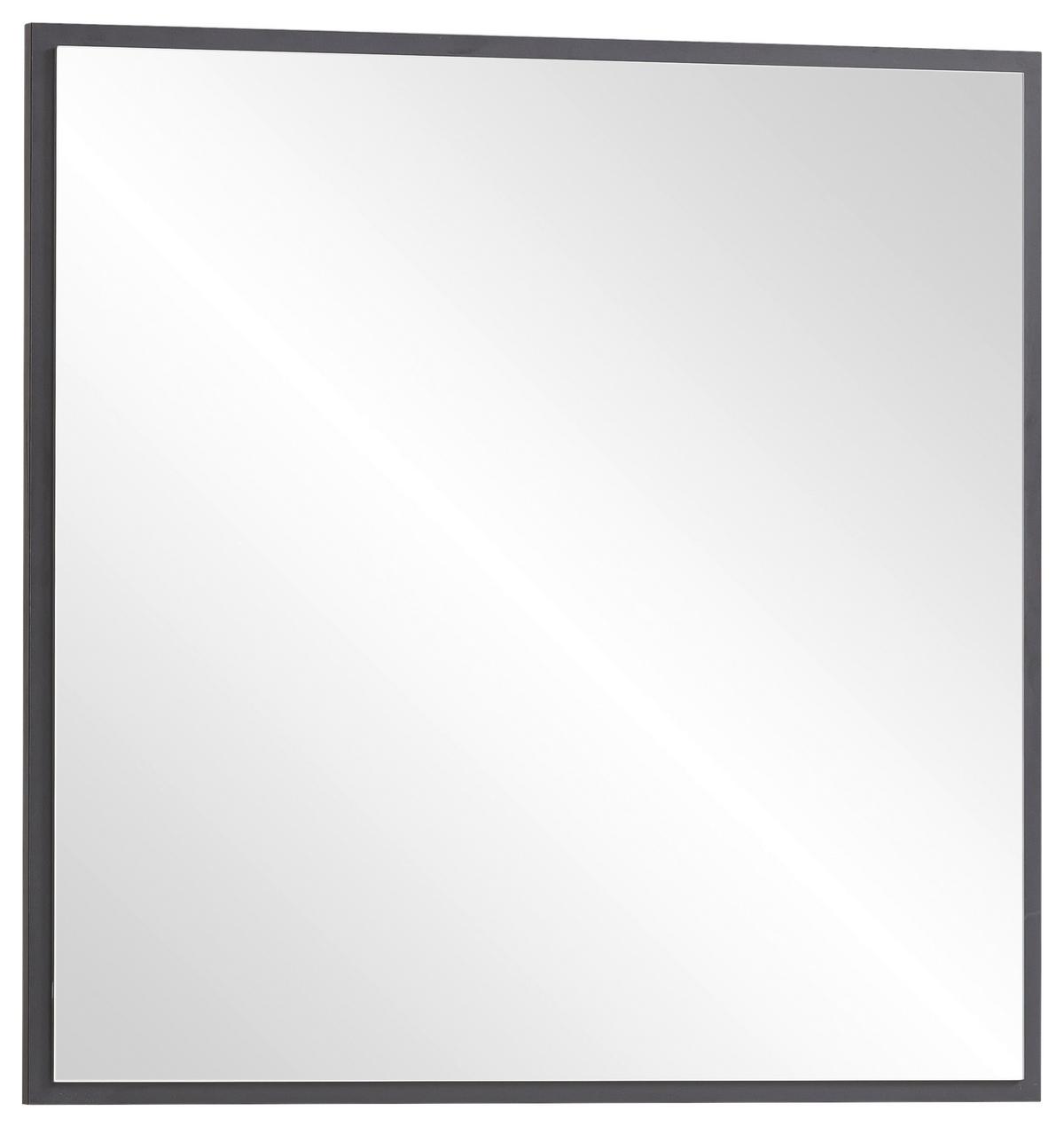 Wandspiegel Alexa Se 670 Schwarzmatt - Schwarz, Design, Glas/Holzwerkstoff (67/67/3cm) - MID.YOU