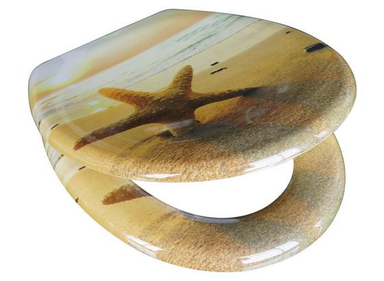 WC-Sitz Duroplast Sea Star - Sandfarben/Creme, MODERN, Kunststoff (37,4/45,3cm) WC-Sitz Duroplast Sea Star - Sandfarben/Creme, MODERN, Kunststoff (37,4/45,3cm)