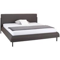 Nízká čalouněná postel SANDY, 180x200, tmavě šedá - černá/tmavě šedá, Moderní, kov/dřevo (180/200cm) - Livetastic