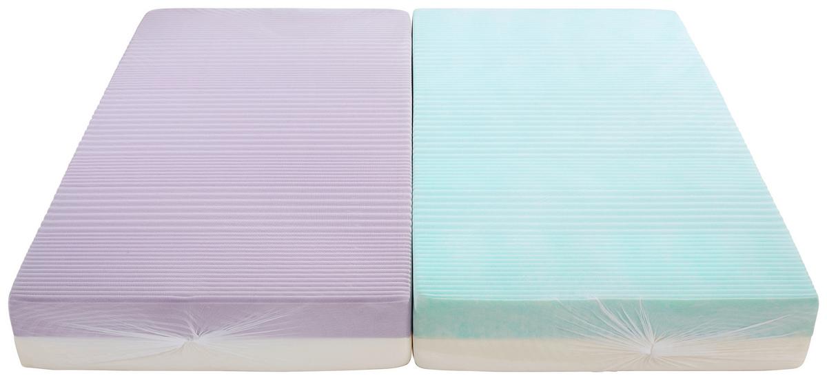 Komfortschaummatratze Ergo Duo 90x200cm Mittelfest - Weiß, Textil (90/200cm) - Primatex