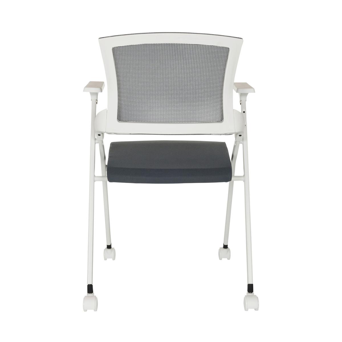 Besucherstuhl Priority Ii W - Weiß/Grau, Basics, Kunststoff/Textil (61/98/58cm) - MID.YOU