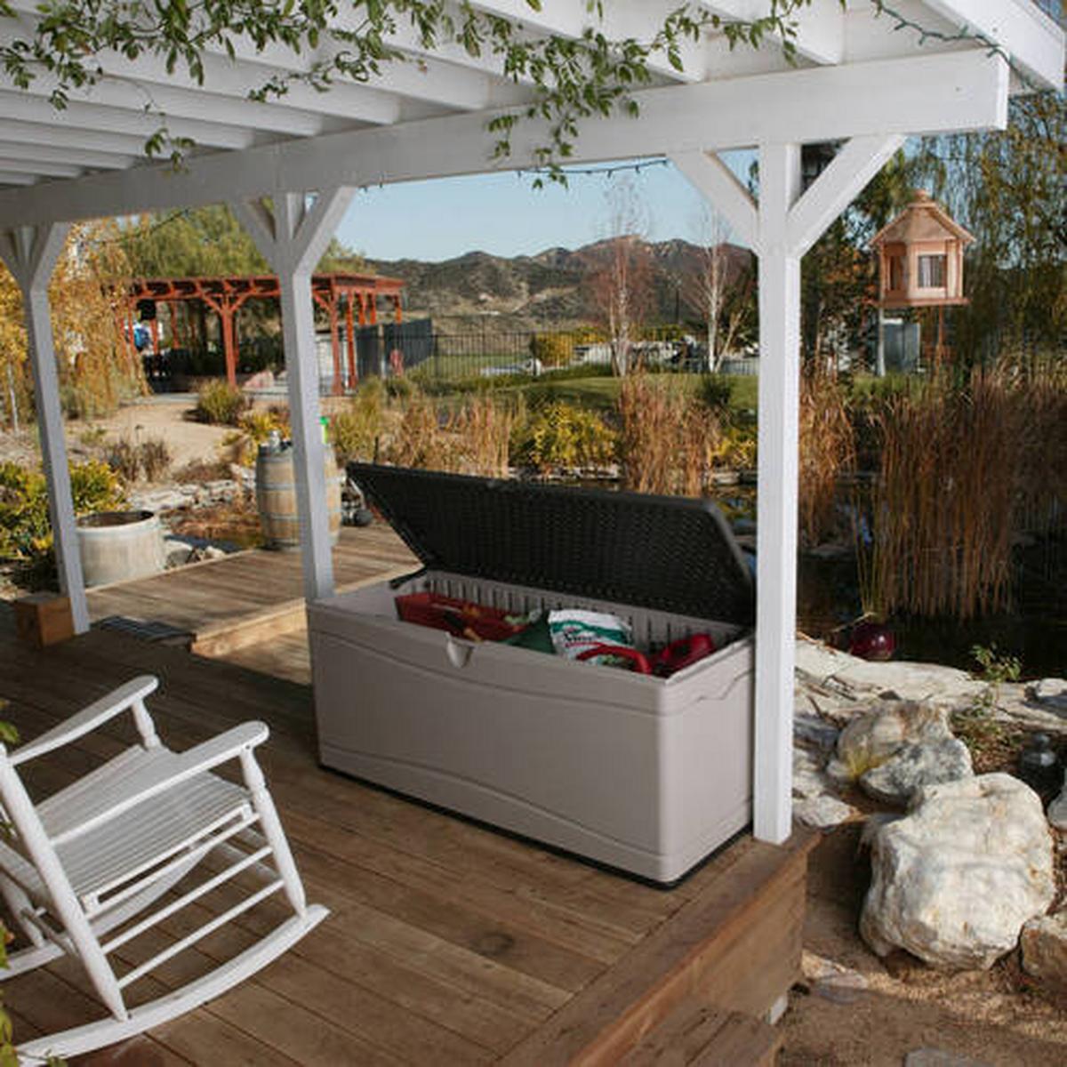 Kissenbox Kissenbox XXL 495 L - Grau, Basics, Kunststoff (153/68/61cm)