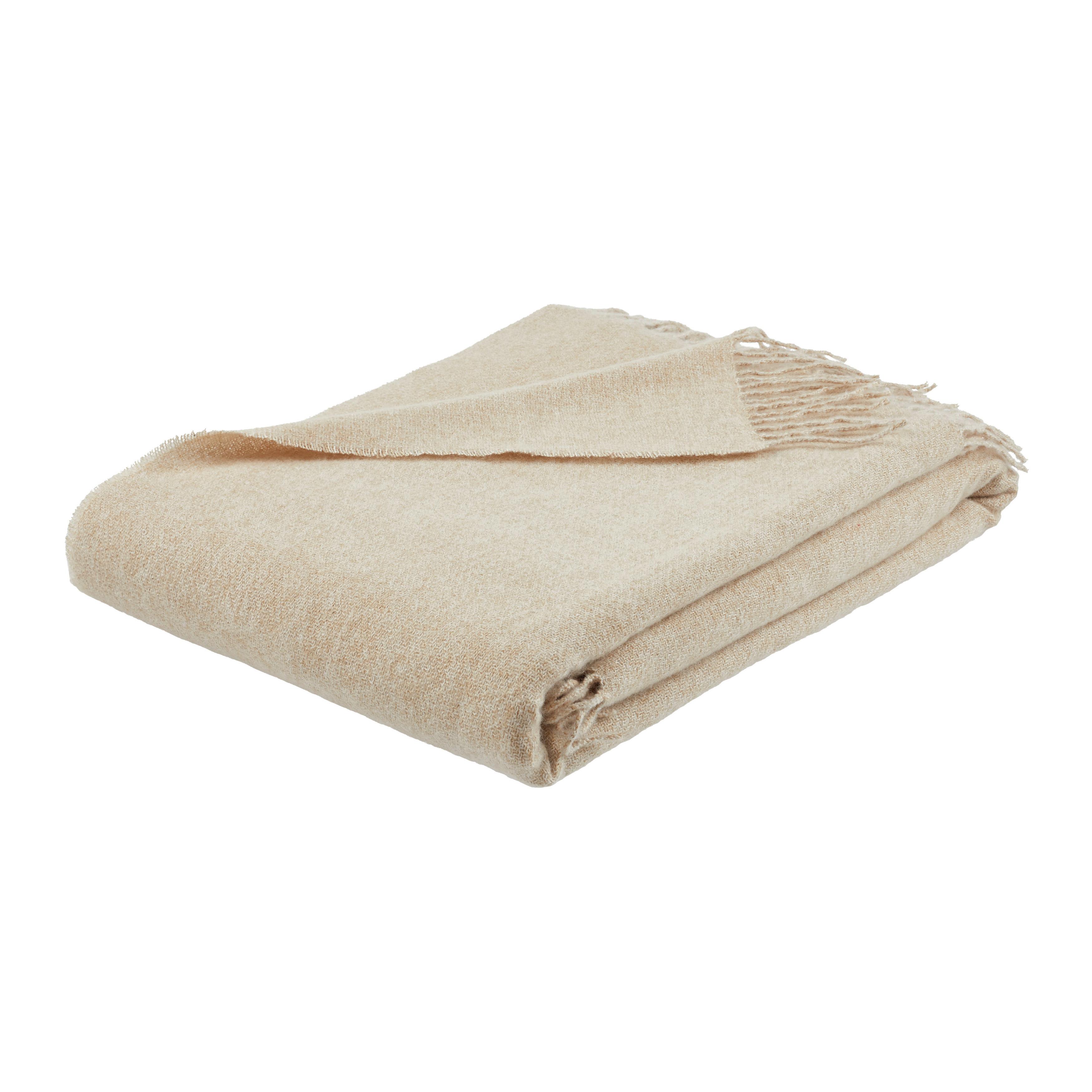 MĚKKÁ DEKA HANNA - béžová, Moderní, textil (150/200cm) - Premium Living