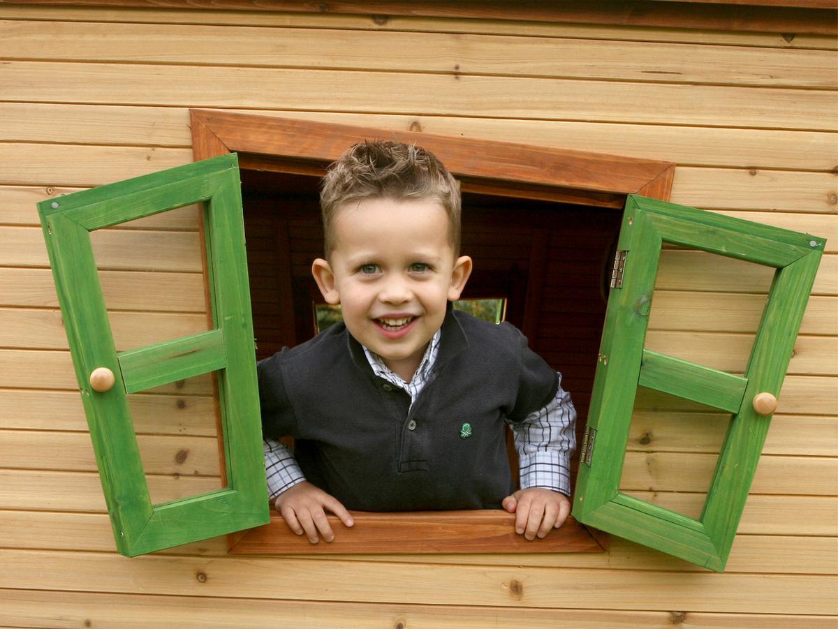 Spielturm A030.150.80 - Braun/Grau, KONVENTIONELL, Holz (432/288/193cm) - Ambia Garden
