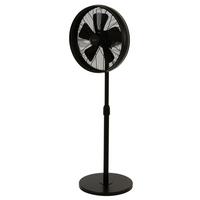 Standventilator 50 Watt Pedestal H: 150 Cm - Schwarz, Basics, Metall (41/150/41cm)