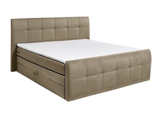 Boxspringbett mit Bettkasten 180x200cm Sacramento B2, Sand - Sandfarben, Basics, Holzwerkstoff/Textil (180/200cm) - Carryhome Boxspringbett mit Bettkasten 180x200cm Sacramento B2, Sand - Sandfarben, Basics, Holzwerkstoff/Textil (180/200cm) - Carryhome