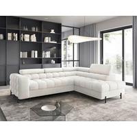 Ecksofa Ferucce Weiß S: 276x200 cm - Schwarz/Weiß, Design, Textil (276/200cm) - MID.YOU