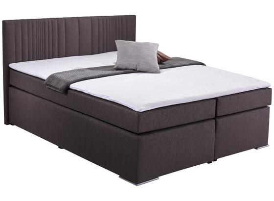 Boxspringbett Nero - Chromfarben/Braun, KONVENTIONELL, Textil (168/104/209cm) Boxspringbett Nero - Chromfarben/Braun, KONVENTIONELL, Textil (168/104/209cm)