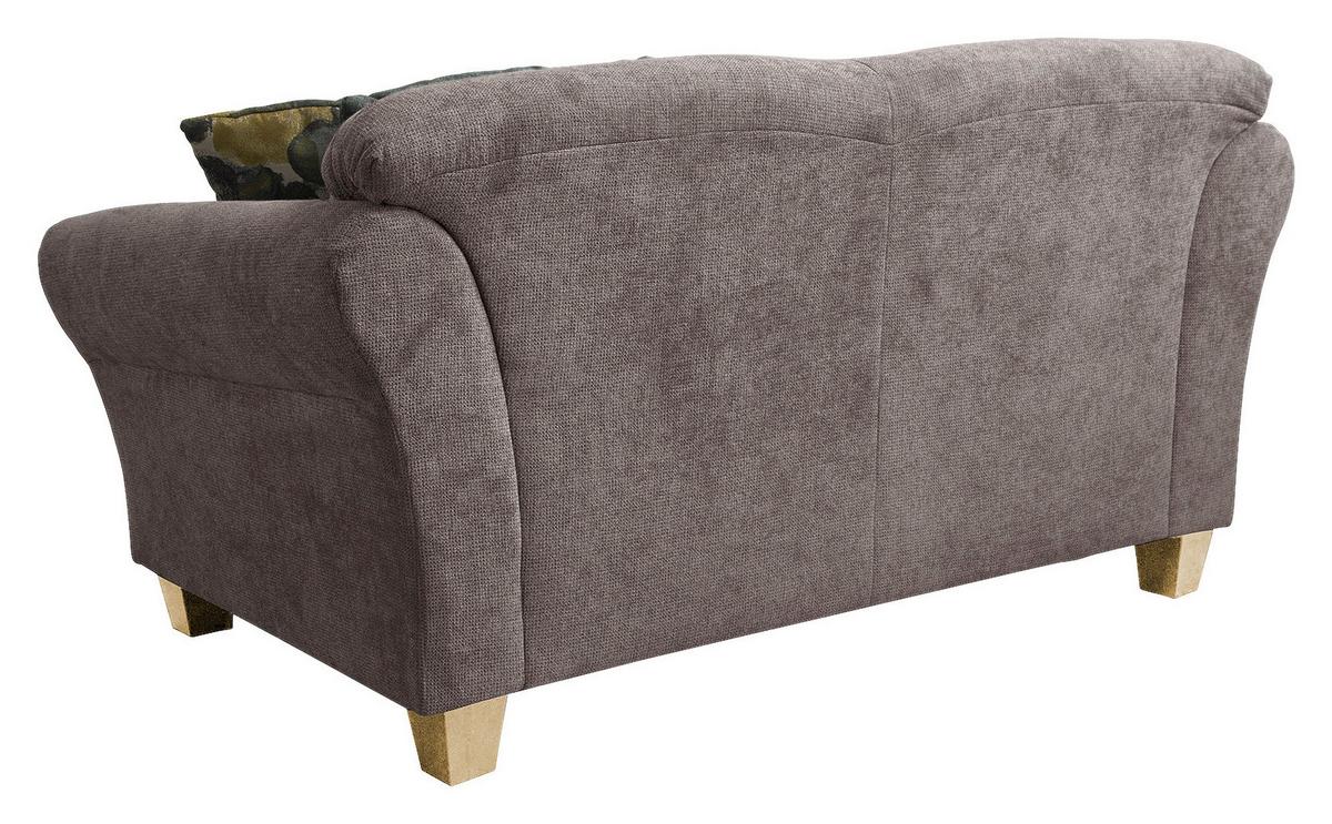 2-Sitzer-Sofa Gotland taupe Rücken echt, 163x84x89 cm - Taupe/Naturfarben, KONVENTIONELL, Textil (163/84/89cm) - Sit & More