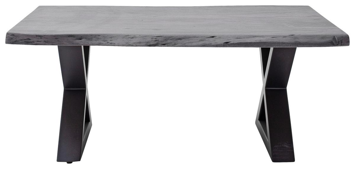Couchtisch Holz Massiv Cartagena Grau/Anthrazit - Anthrazit/Grau, MODERN, Holz/Metall (110/45/70cm)