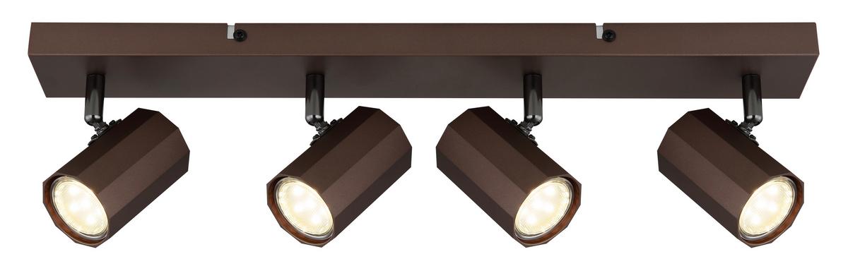 Strahler 57919-4 - Bronzefarben, KONVENTIONELL, Metall (53/6/14,5cm) - Globo