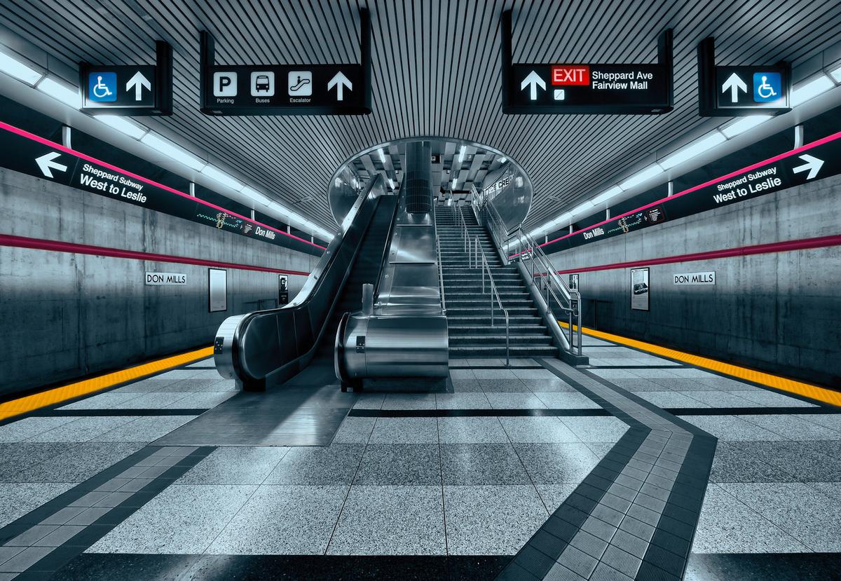 Fototapete Subway - Design, Papier (368/254cm)