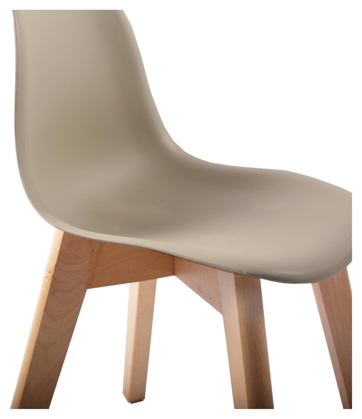 Dětská židle STEVE kašmírová - šampaňská, Moderní, dřevo/plast (32/57/32cm) - Based