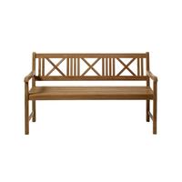 Gartenbank Holz Rosenborg 3-Sitzer - Naturfarben/Teakfarben, Natur, Holz (58/89/150cm) - Gardenson