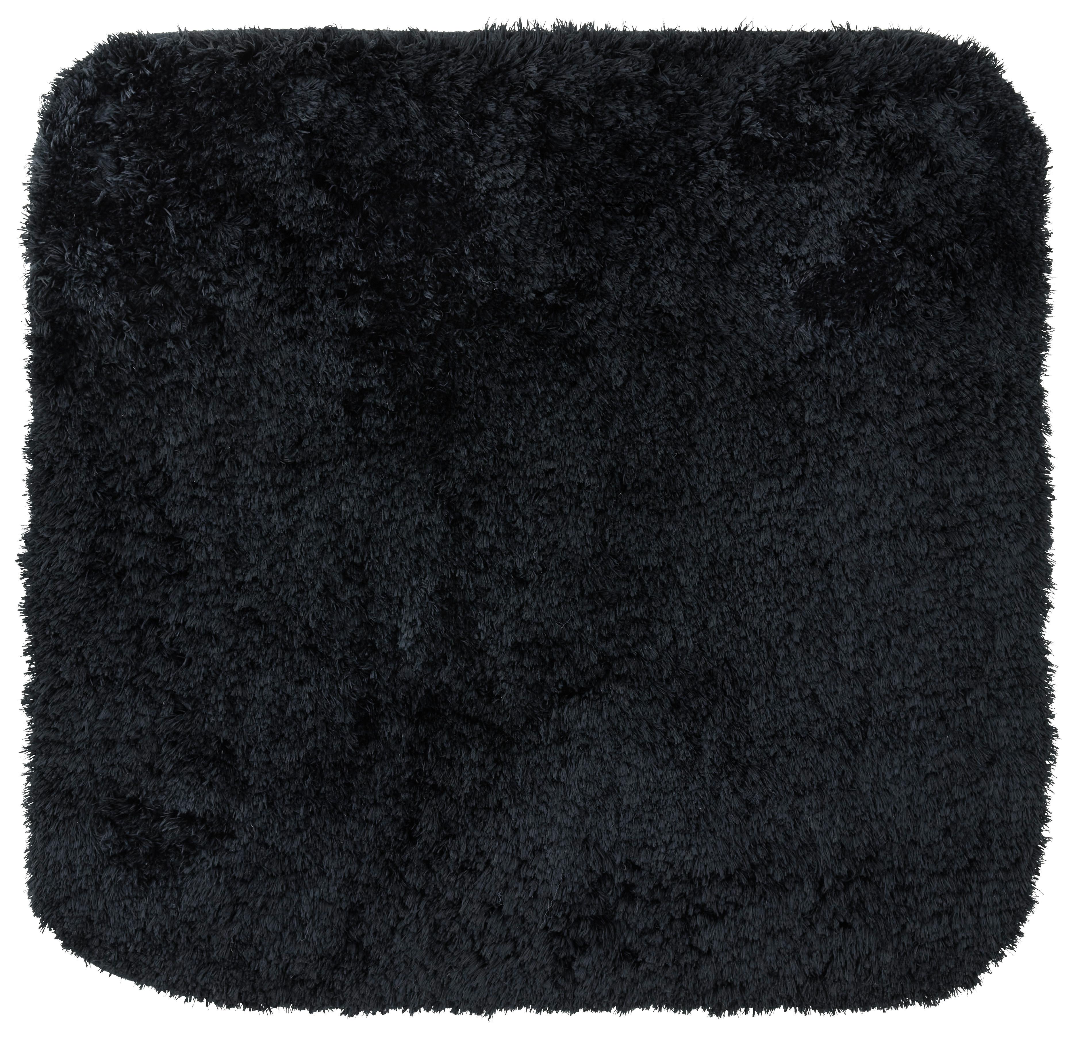 WC předložka Chris, 50/50cm, černá - černá, textil (50/50cm) - Premium Living